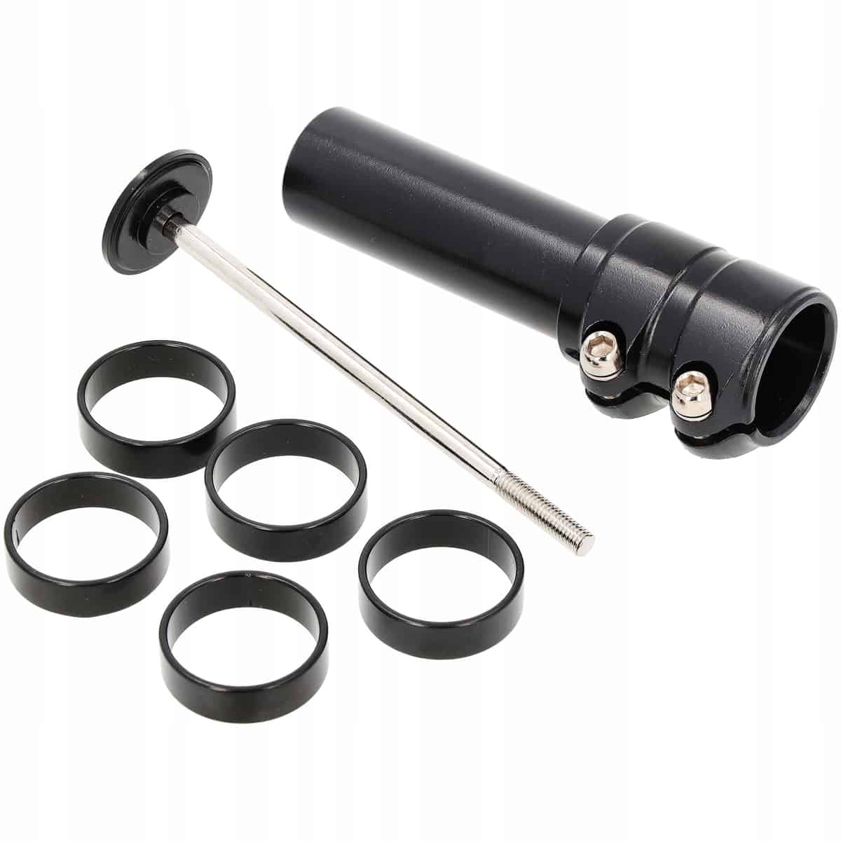 ADAPTER PRZEDŁUŻKA WSPORNIKA KIEROWNICY A-HEAD DO ROWERU PRZEDŁUŻACZ CZARNY 1