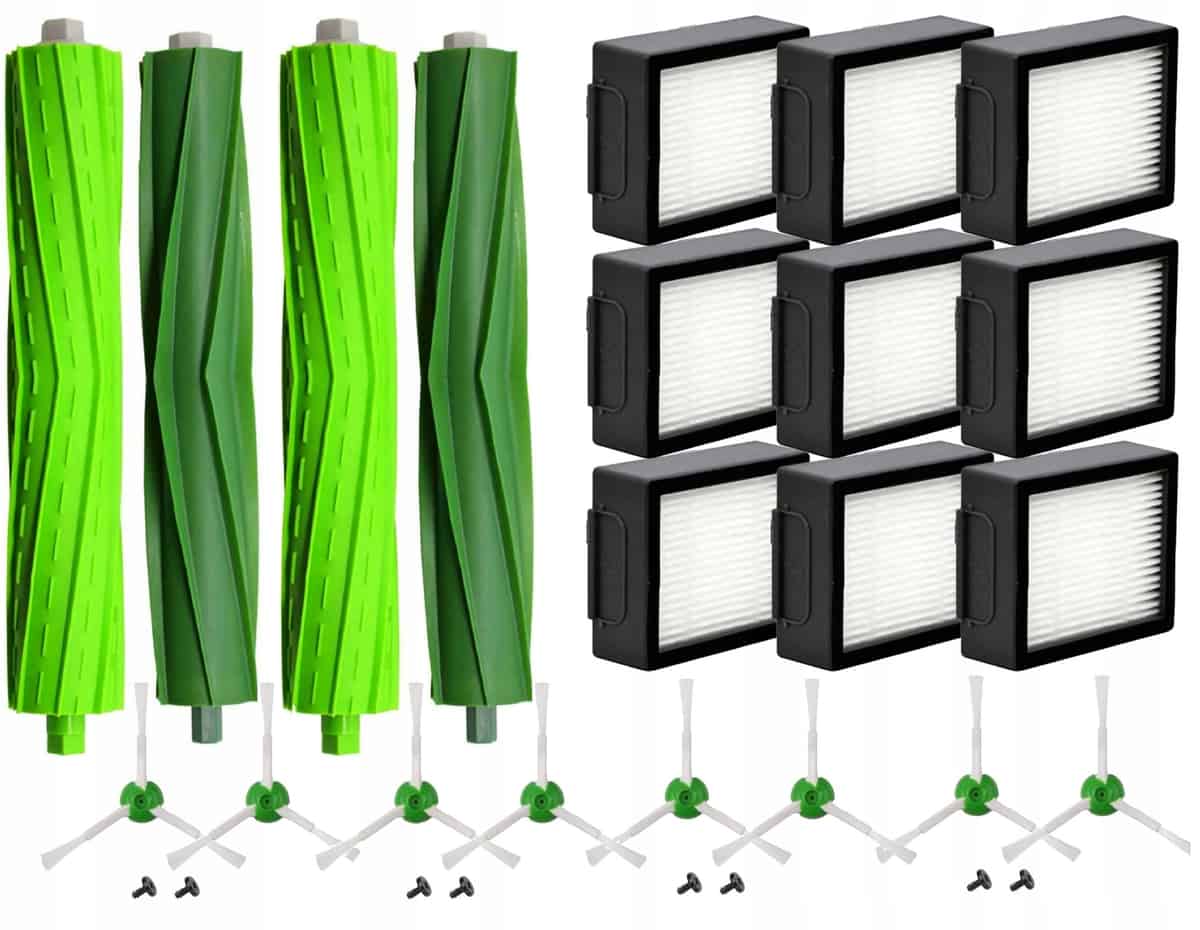 ZESTAW SZCZOTKI WAŁKI FILTRY iRobot Roomba J7 E4 E5 E6 E7 I3 I4 I5 I6 I7 I8 1