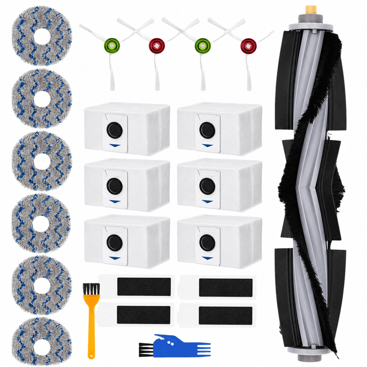 Zestaw akcesoriów do Ecovacs Deebot T20 Omni/Pro/Max – worki, mopy, filtry i szczotki, 22 szt. Bisanti