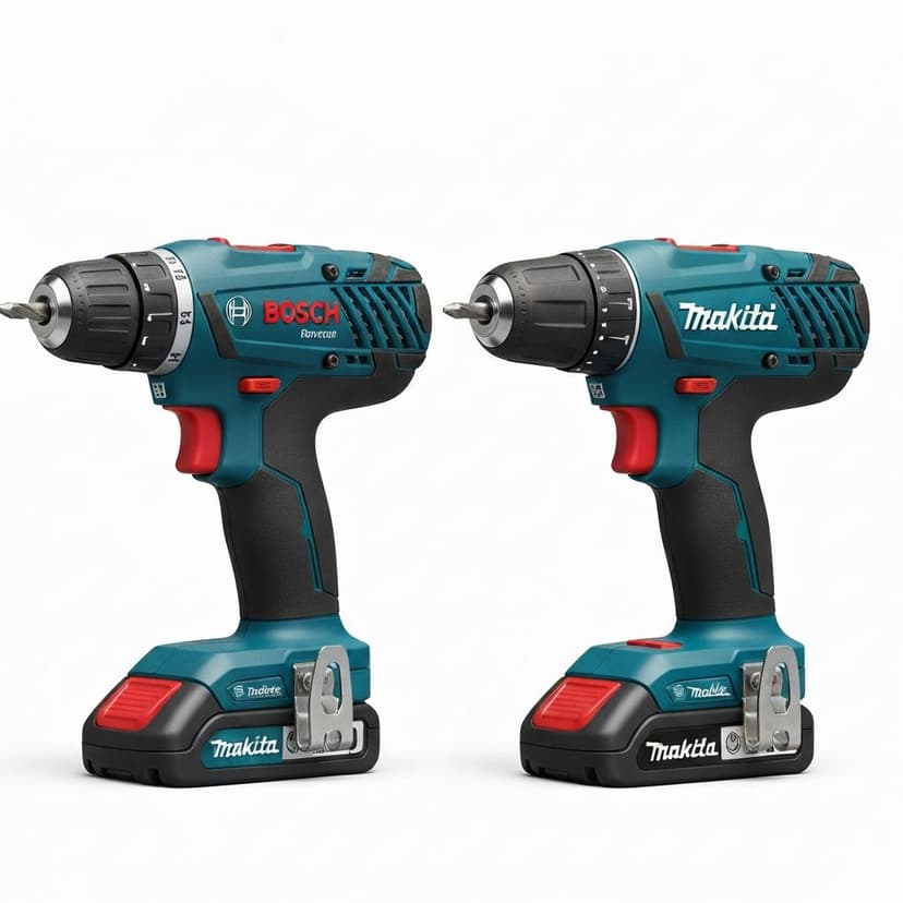 Bosch vs Makita - Porównanie wiertek akumulatorowych 2026