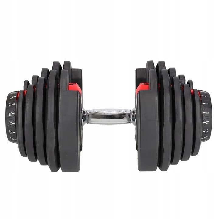 1x HANTEL REGULOWANY NOWOCZESNY SYSTEM REGULACJI HANTLA CIĘŻAR 5-40KG 3