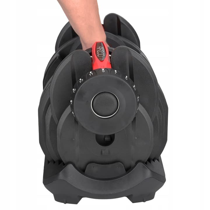 1x HANTEL REGULOWANY NOWOCZESNY SYSTEM REGULACJI HANTLA CIĘŻAR 5-40KG 5