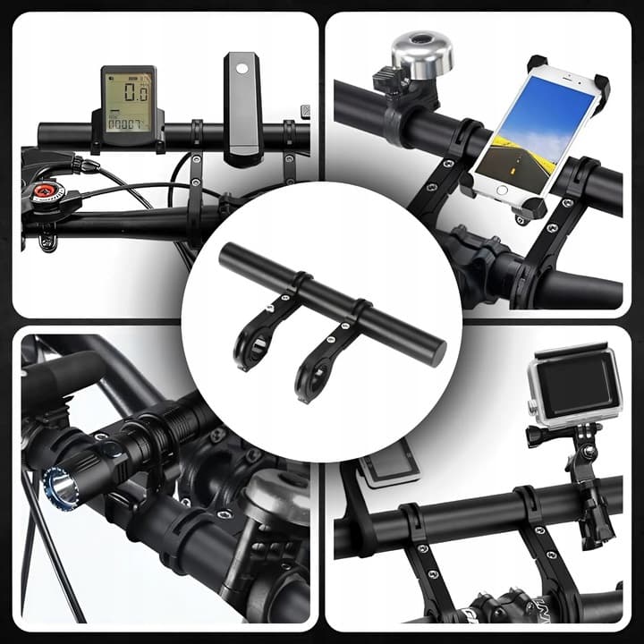 UCHWYT NA KIEROWNICĘ DODATKOWA KIEROWNICA ROWEROWY METALOWY DO ROWERU 4