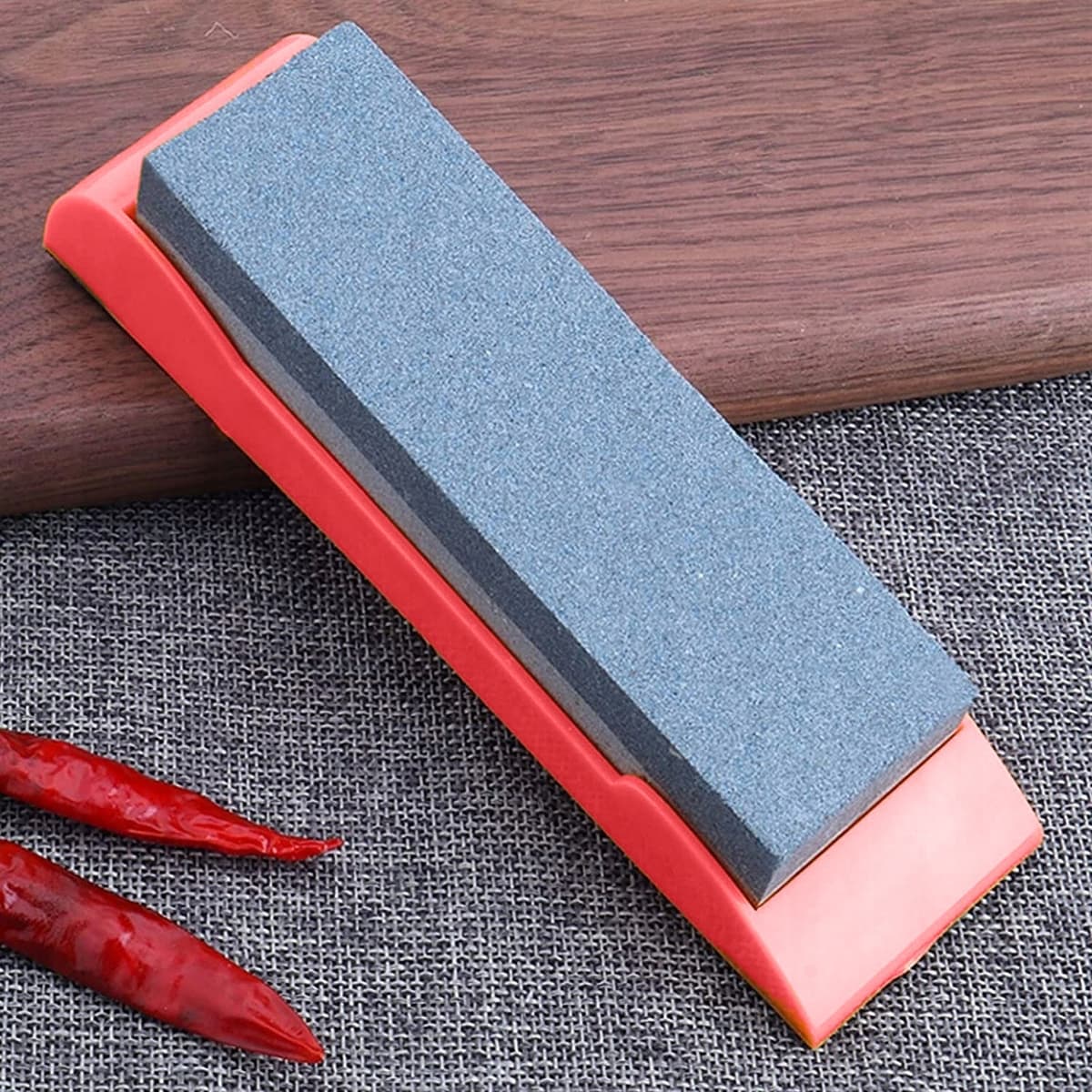 OSEŁKA OSTRZAŁKA KAMIEŃ DO OSTRZENIA NOŻY PODWÓJNA PODSTAWA ANTYPOŚLIZGOWA 2