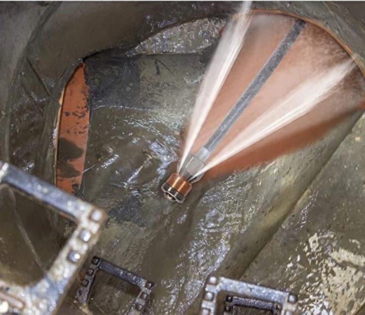 DYSZA OBROTOWA GŁOWICA DO CZYSZCZENIA KANALIZACJI DO MYJKI KARCHER WĄŻ 1/8 5