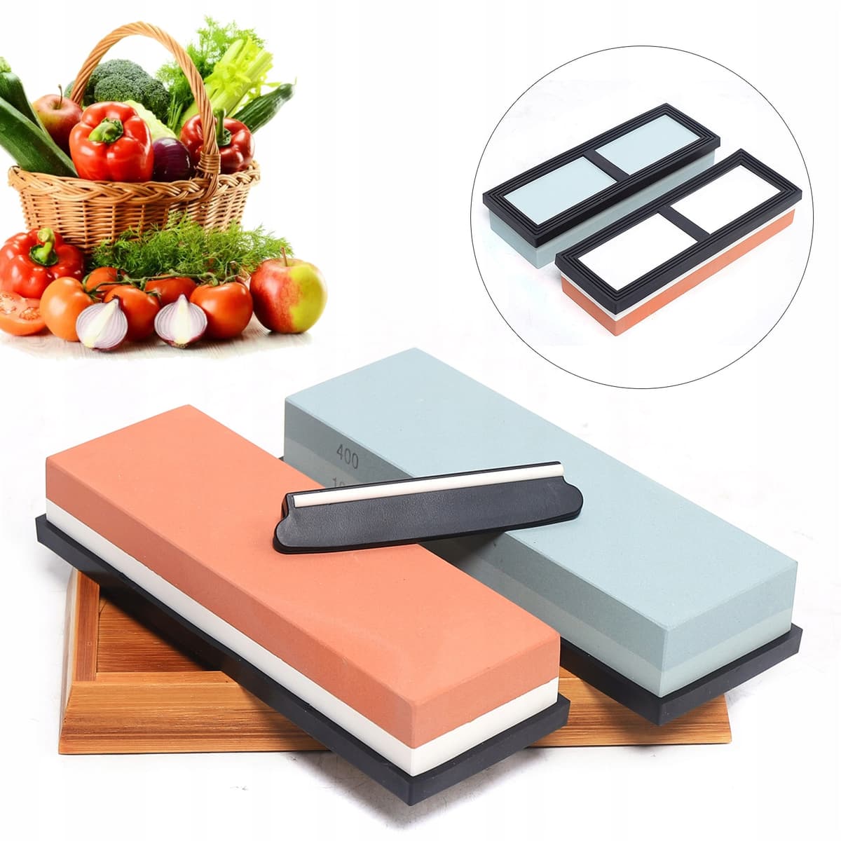 KAMIENIE DO OSTRZENIA NOŻY TOPORU OSTRZAŁKA OSEŁKA ZESTAW DO NOŻY 1000/4000 9