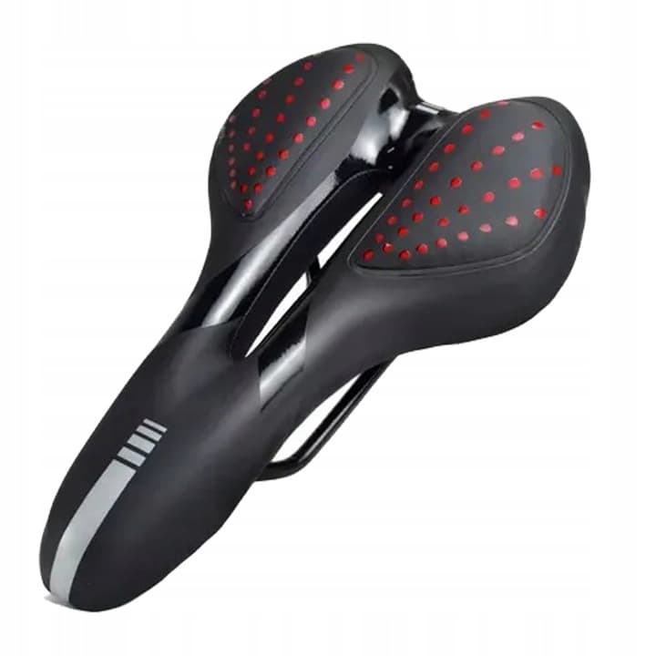 ŻELOWE SIODEŁKO ROWEROWE Z OTWOREM SPORTOWE WYGODNE SIEDZENIE S3 3