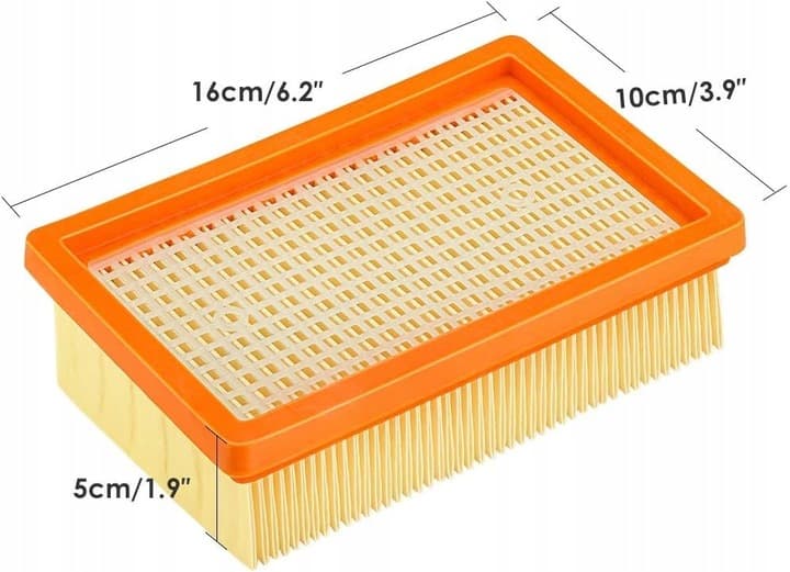 2xFILTR DO KARCHER WD4 V20 WD5 V25 WD6 V30 PREMIUM MV4 MV5 KWD6 2.863-005.0 2