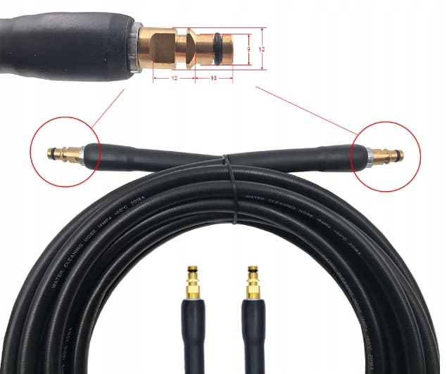 WĄŻ DO MYJEK CIŚNIENIOWYCH KARCHER CLICK-CLICK 10m K2 K3 K4 K5 K6 K7 JAKOŚĆ 1