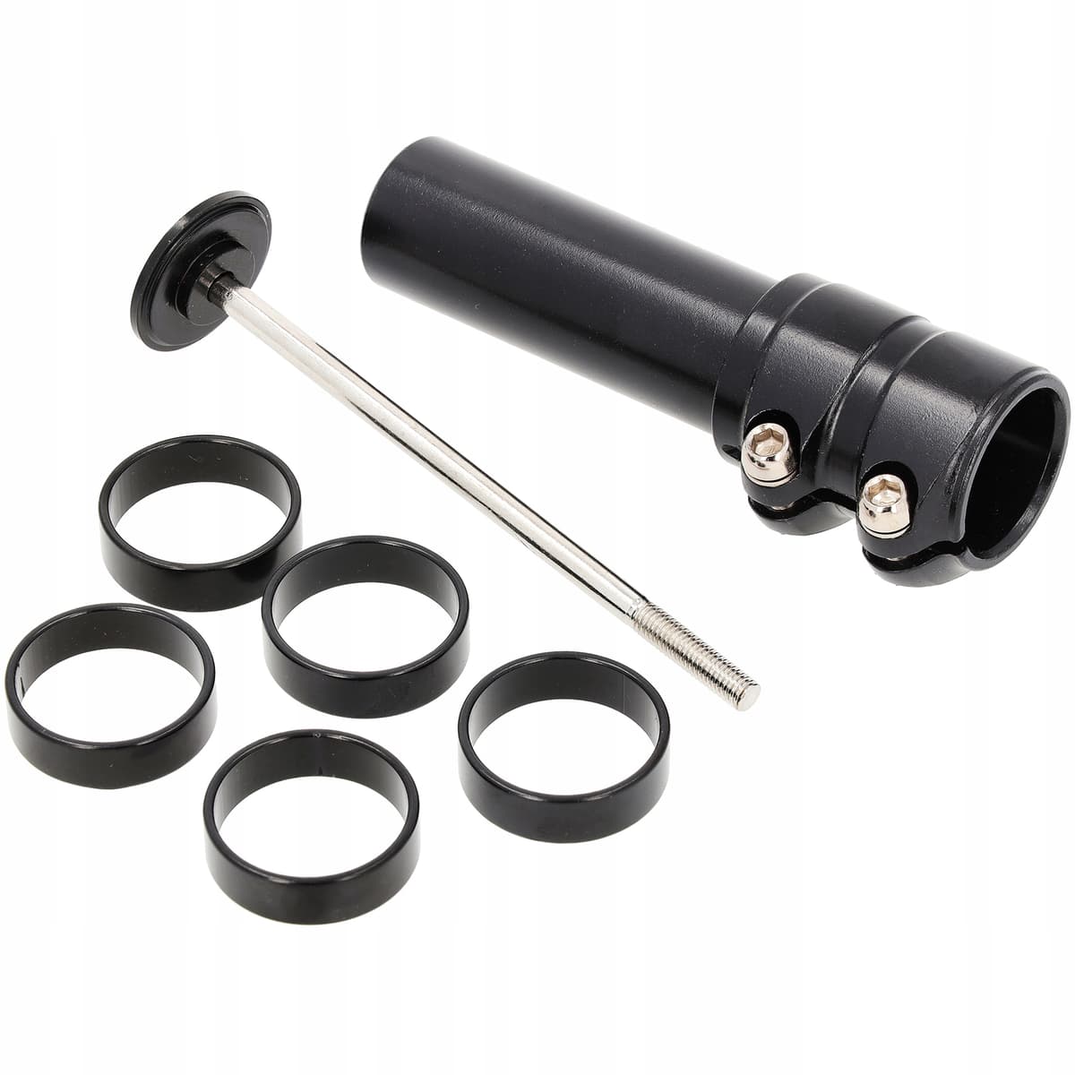 ADAPTER PRZEDŁUŻKA WSPORNIKA KIEROWNICY A-HEAD DO ROWERU PRZEDŁUŻACZ CZARNY 1