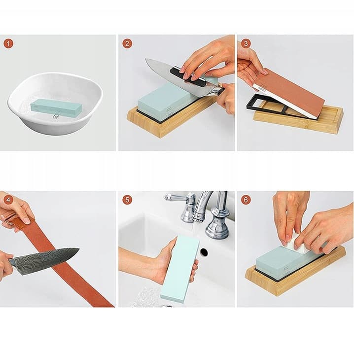 KAMIENIE DO OSTRZENIA NOŻY TOPORU OSTRZAŁKA OSEŁKA ZESTAW DO NOŻY 1000/4000 13