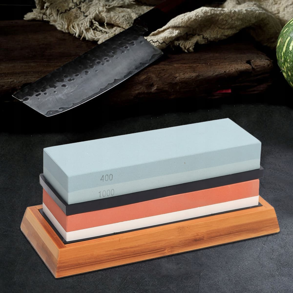 KAMIENIE DO OSTRZENIA NOŻY TOPORU OSTRZAŁKA OSEŁKA ZESTAW DO NOŻY 1000/4000 8