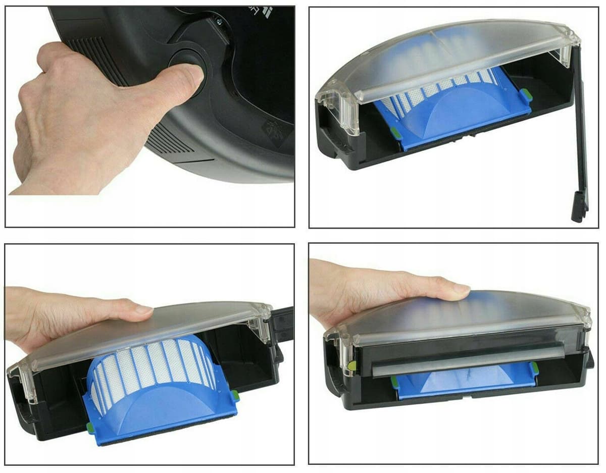 ZESTAW FILTRY SZCZOTKI do iRobot ROOMBA 600 605 610 620 650 670 681 65 696