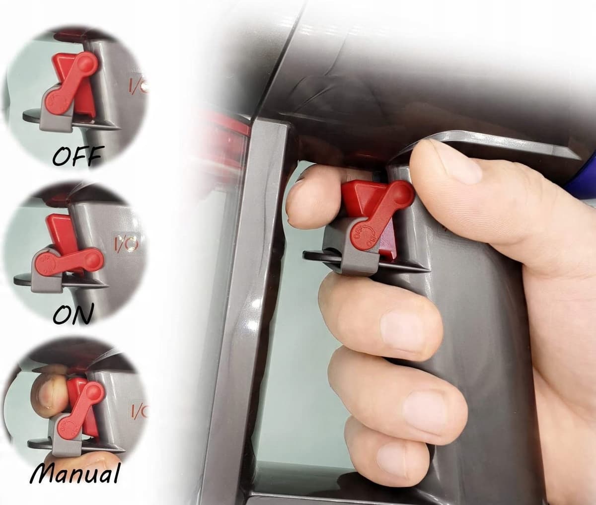 BLOKADA WŁĄCZNIKA PRZYCISKU SPUST DYSON V7 V8 V10 V11 V15 2