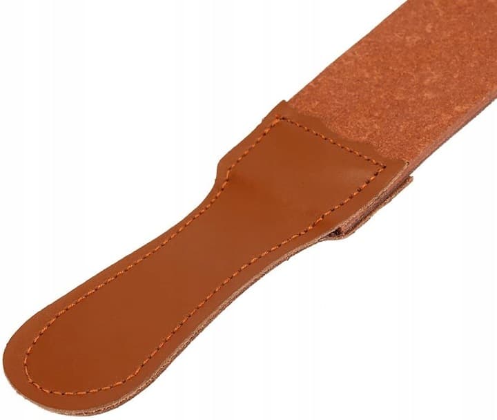 PAS DO OSTRZENIA BRZYTWY JEDNOSTRONNY SKÓRZANY OSEŁEK KAMIENI UNIWERSALNY 2