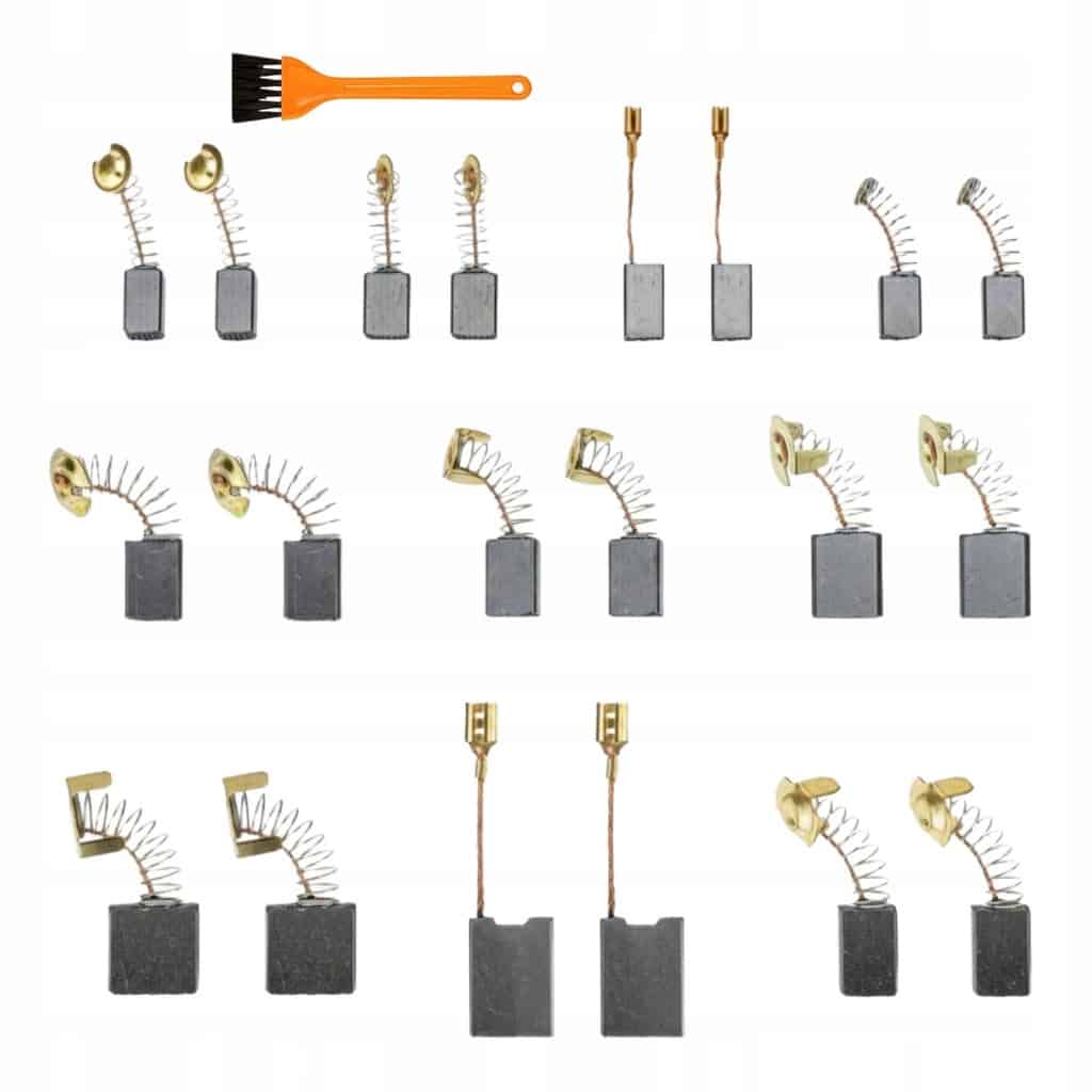 ZESTAW SZCZOTKI WĘGLOWE DO ELEKTRONARZĘDZI 10 SZT + GRATIS