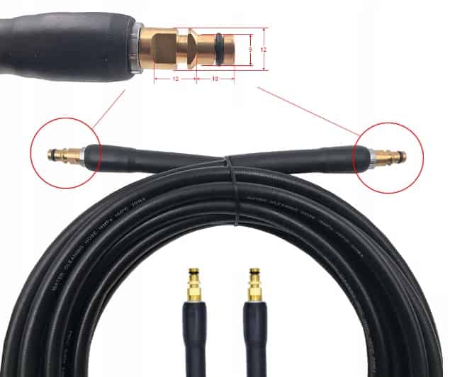 WĄŻ DO MYJEK CIŚNIENIOWYCH KARCHER CLICK-CLICK 10m K2 K3 K4 K5 K6 K7 JAKOŚĆ 1