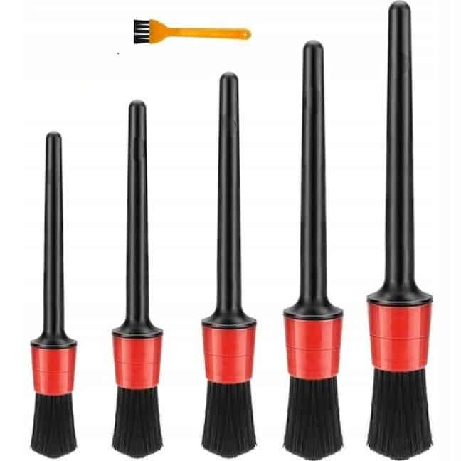 Zestaw pędzli do auta detailingu czyszczenia pędzel detailing brush 5 sztk
