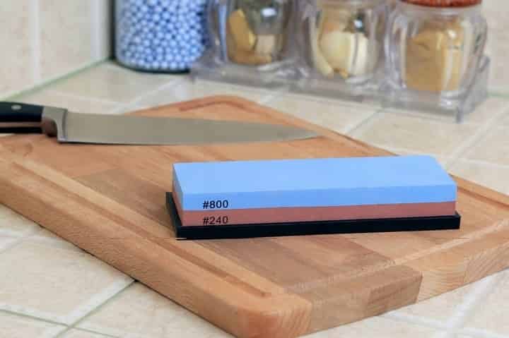 KAMIEŃ SZLIFIERSKI OSTRZENIA NOŻY OSTRZAŁKA OSEŁKA ZESTAW DO NOŻY 240/800 1